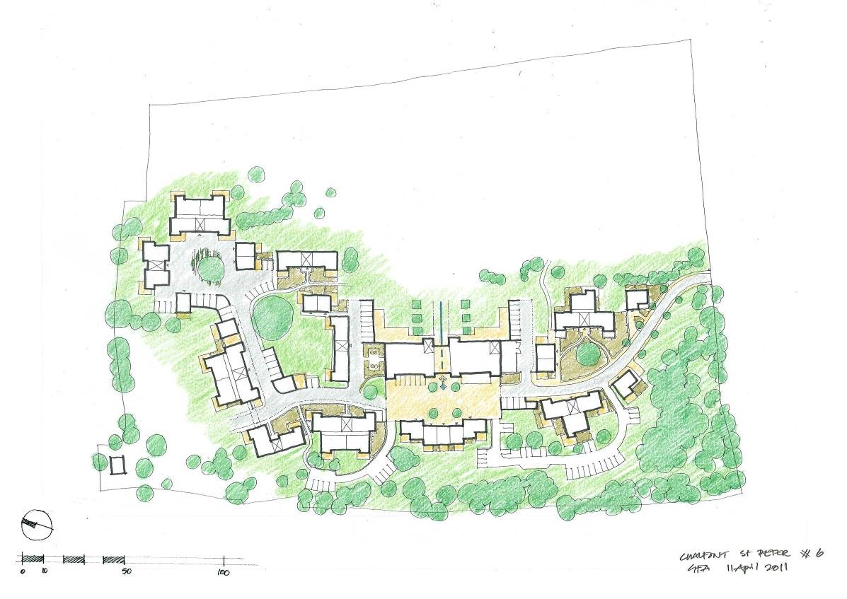 Creating Care Communities | floor plans and drawing boards